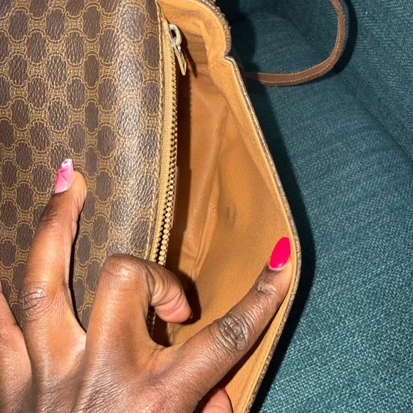 Celine Brown Patterned Crossbody Bag - Picture 7 of 15